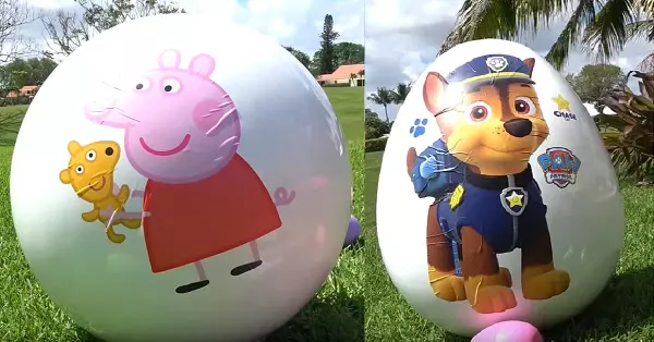 paw patrol giant surprise eggs